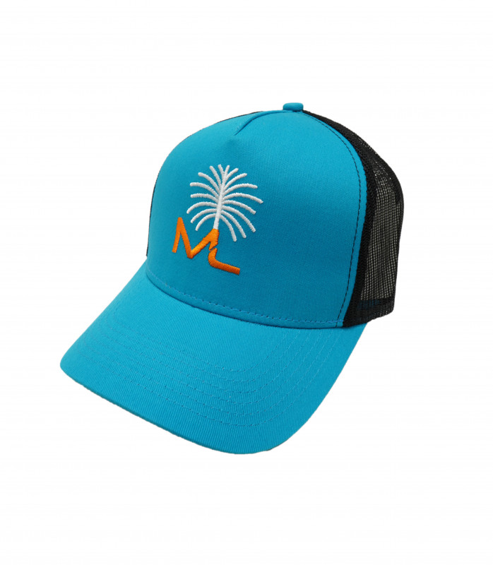 Malahi land Origin Brand Logo Embroidered Cap - Sky Blue