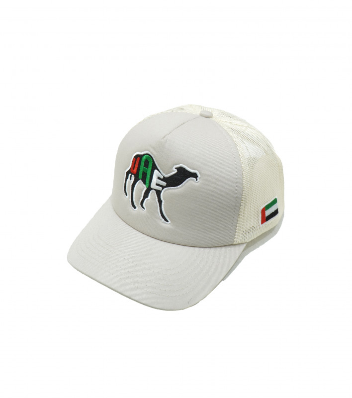Malahi Land UAE Nation Embroidered Cap - Light Grey
